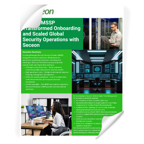 Case study how an mssp transformed