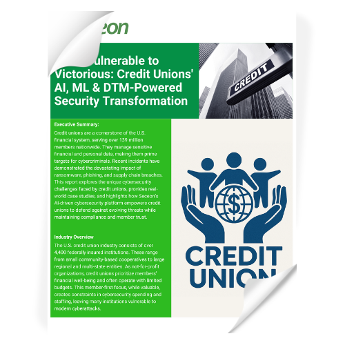 Credit Unions AI, ML & DTM-Powered Security Transform